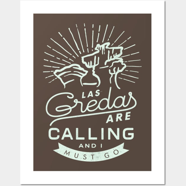 Las Greadas are Calling - Light Mint Wall Art by mazarronsouvenirs